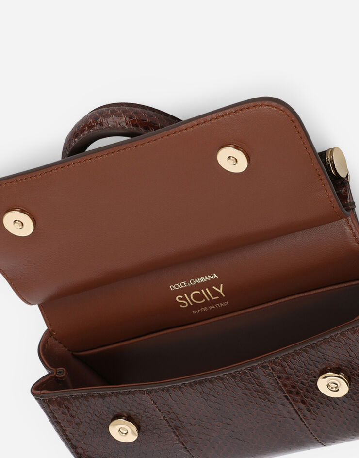 Dolce & Gabbana Small Sicily handbag Brown BB7116A8N23