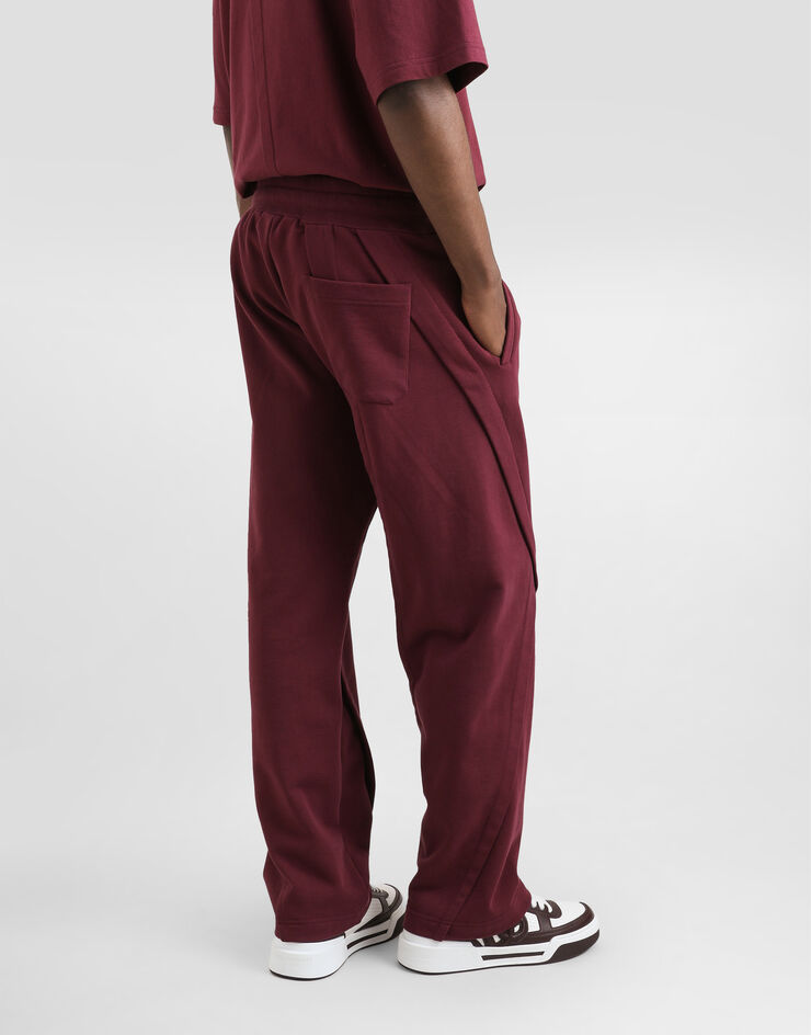 Dolce & Gabbana Pantalón de chándal en punto elástico Burdeos GP10ZTG7O2L