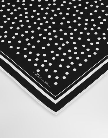 Dolce & Gabbana Polka-dot twill scarf (90x90) Dolce & Gabbana Polka-dot twill scarf (90x90) Print FN090RGDCFX