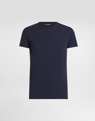 Dolce & Gabbana Cotton t-shirt Blue G8SX0ZG7PIY