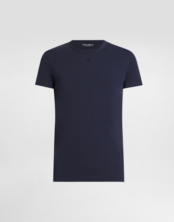 Dolce & Gabbana コットン Tシャツ Blue G8SX0ZG7PIY
