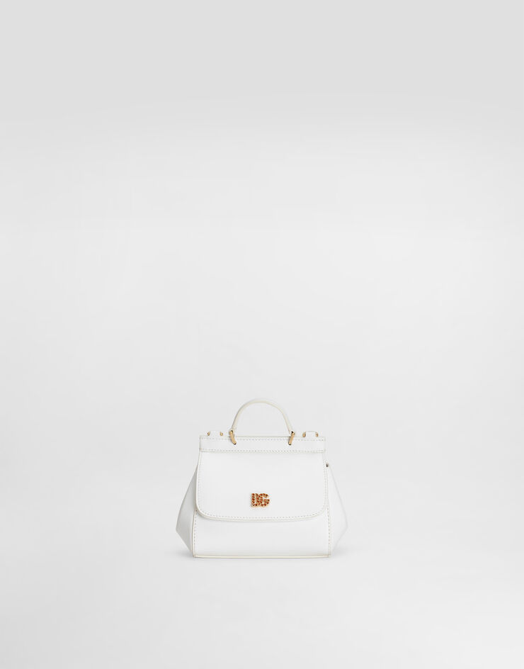Dolce & Gabbana Bolso bandolera Sicily de napa de piel de becerro Blanco EB0003AU605