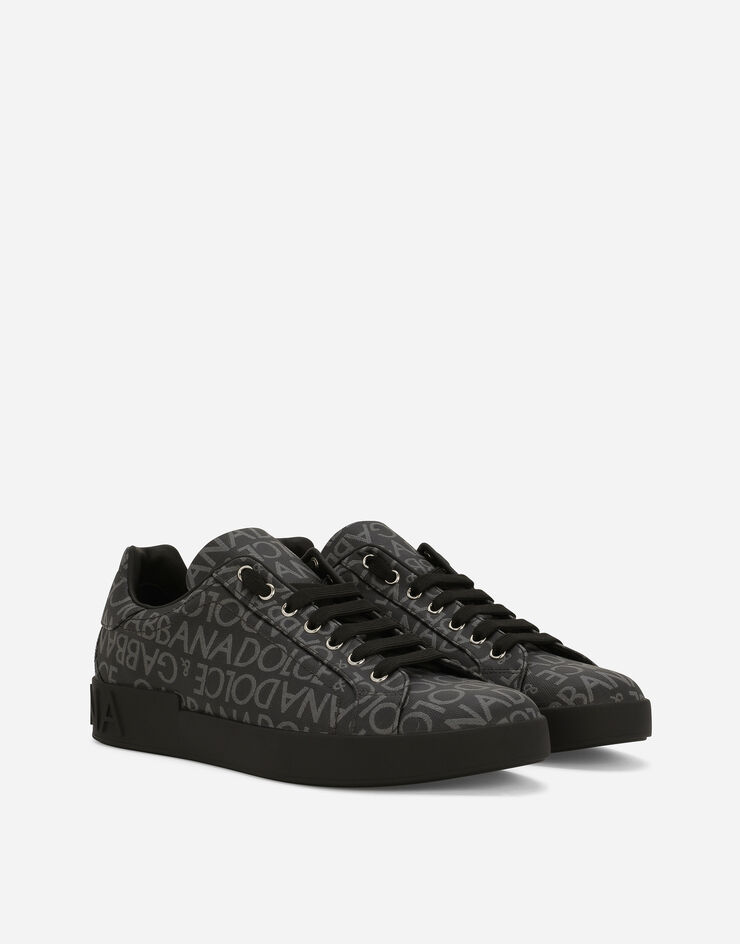 Dolce & Gabbana Sneaker Portofino aus beschichtetem Jacquard Mehrfarbig CS1772AN237