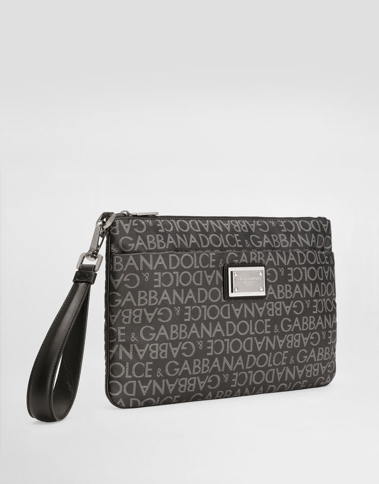 Dolce & Gabbana Coated jacquard clutch Print BP3294AJ705