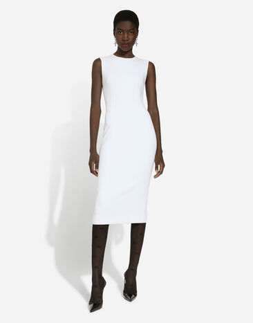 Dolce & Gabbana Wool sheath dress White F6GASTGDCBV