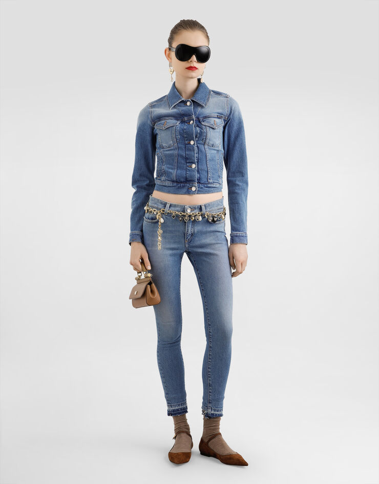 Dolce & Gabbana 5-pocket denim trousers Multicolor FTC68DG8NQ6