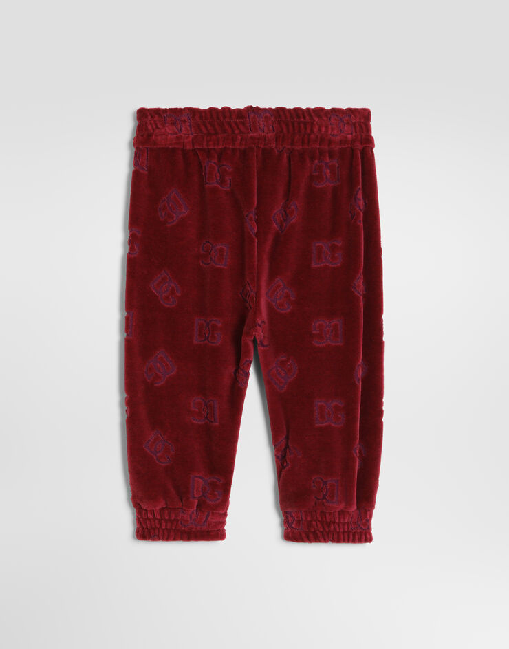 Dolce & Gabbana Logo jacquard jersey trousers Red L2JPK1FJ7DL