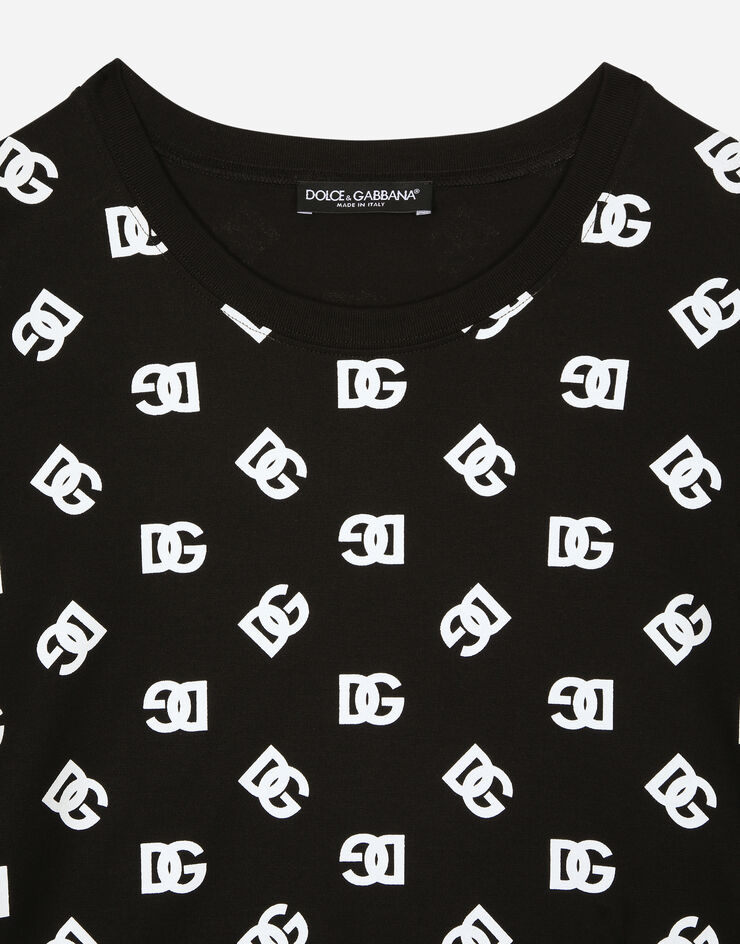 Dolce & Gabbana DG Monogram 棉质短袖 T 恤 黑 G8PB8TG7L5E