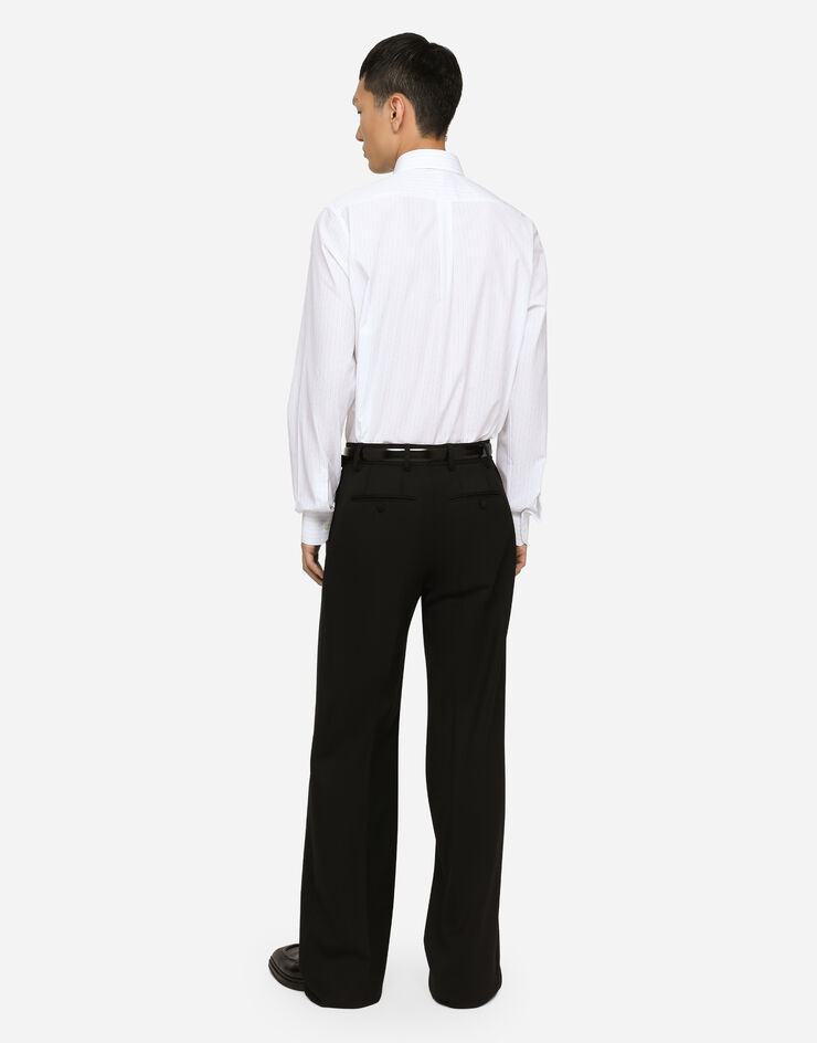 Dolce&Gabbana Striped cotton Martini-fit shirt Multicolor G5JE8TFR5ZE