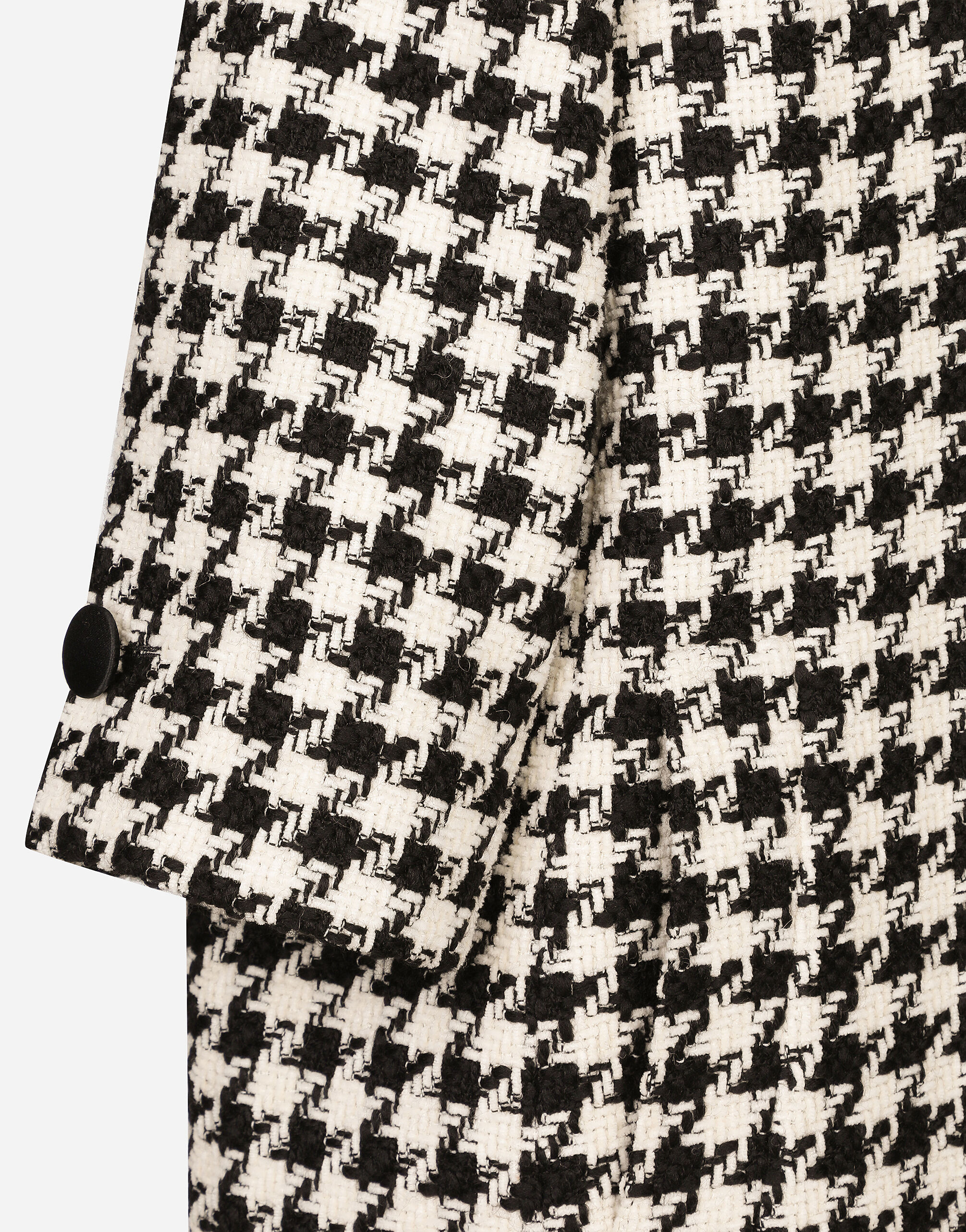 【DOLCE&GABBANA】24AW マクロ ハウンドトゥース ウールコート マルチカラーのウィメンズ マクロ ハウンドトゥース シングル