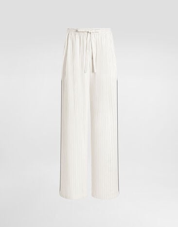 Dolce & Gabbana Striped fabric vanity trousers Multicolor GP1N9TFBMF1