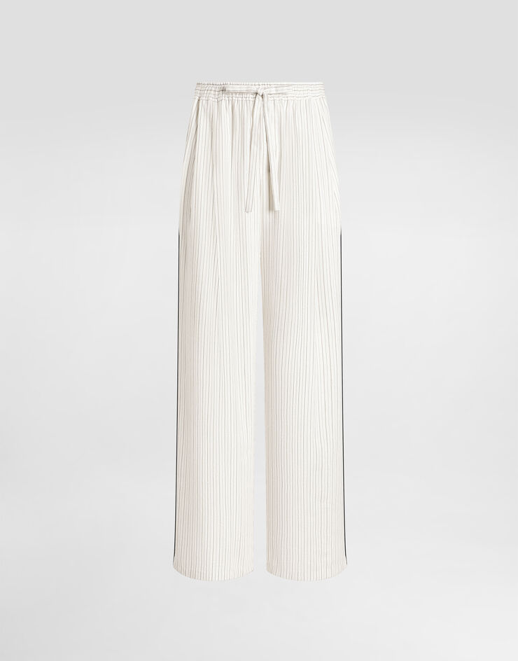 Dolce & Gabbana Striped fabric vanity trousers Multicolor GP1N9TFBMF1