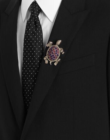 Dolce & Gabbana Sartoria turtle-shaped brooch Silver WPS1A4W1111