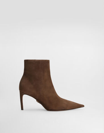 Dolce & Gabbana Devotion suede ankle boots Brown CT1083A1275