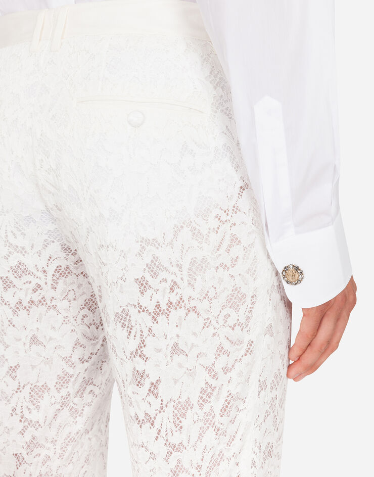 Dolce & Gabbana Pants in cordonnet lace 白 GY7BMTFLM9V