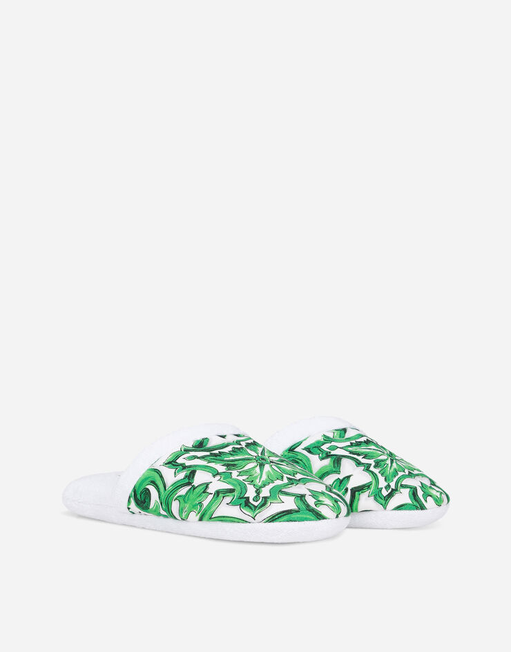 Dolce & Gabbana Cotton Terry Slippers Multicolor TCF001TCAAS