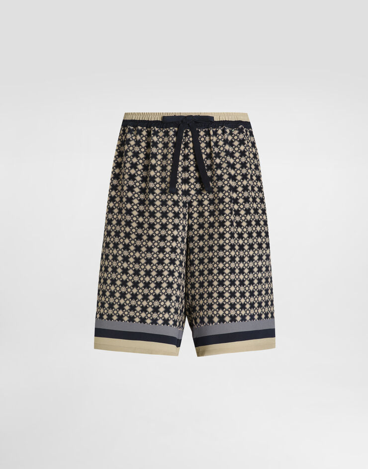 Dolce & Gabbana Printed crêpe marocain bermuda shorts Print GV37ATHI1ZY