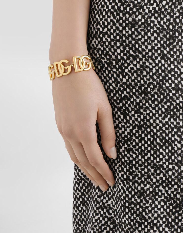 Dolce & Gabbana سوار حلقي بشعار DG متعدد ذهبي WBN6P2W1111