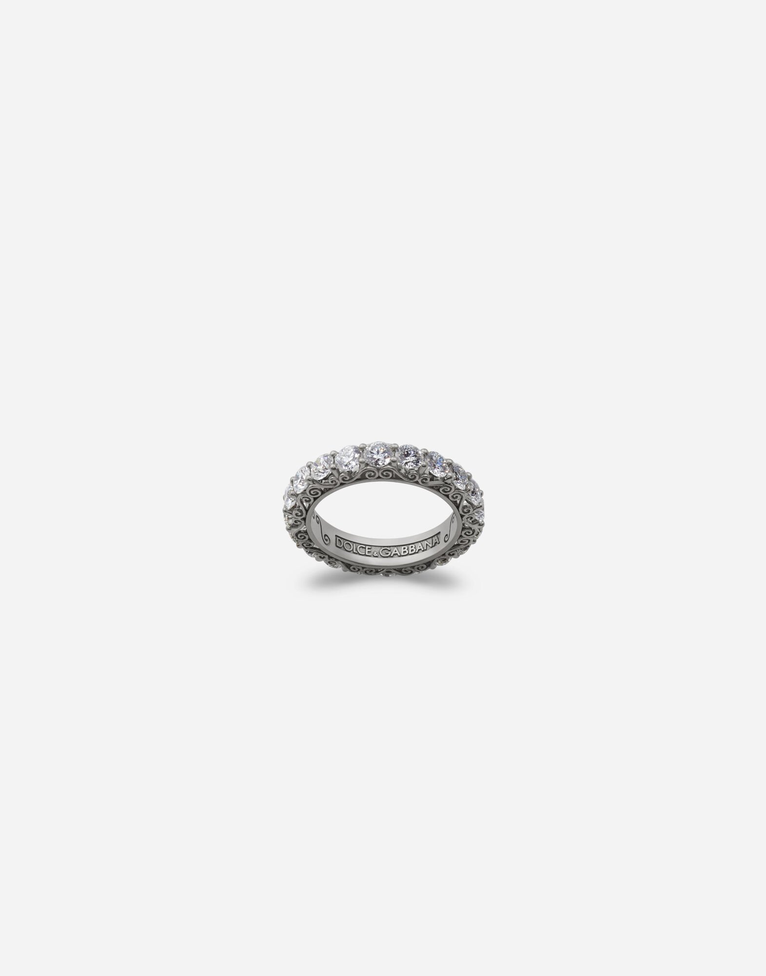Anillo Sicily de oro blanco con diamantes en Oro Blanco de Mujer Dolce Gabbana