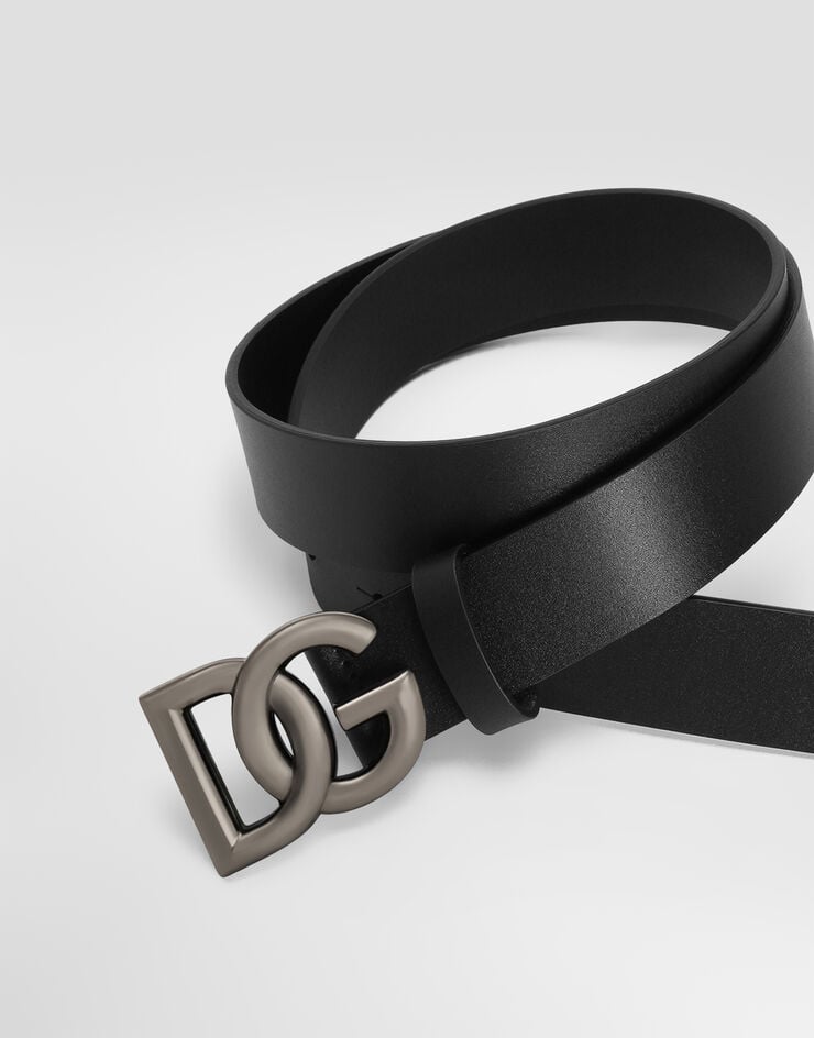 Dolce & Gabbana Leather belt with DG logo Multicolor BC4644AX622