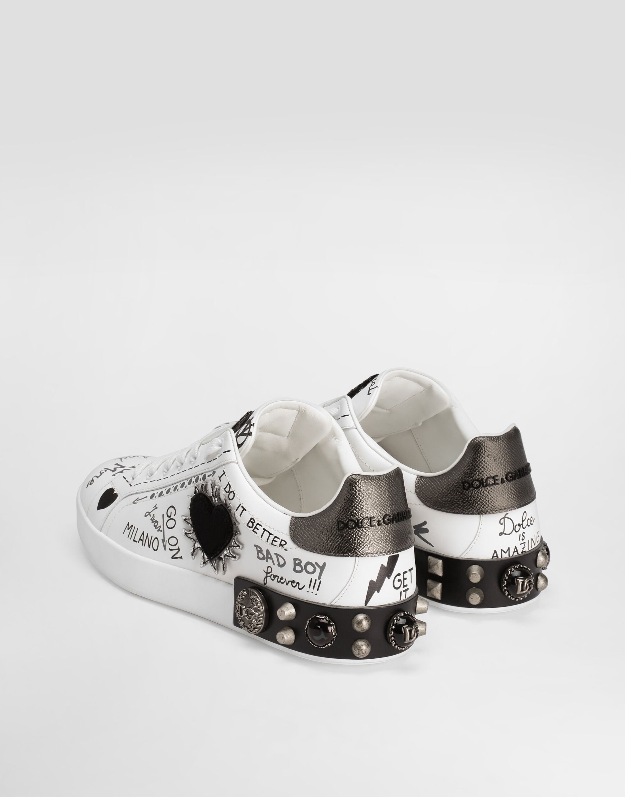 Portofino calfskin sneakers in Multicolor for Men