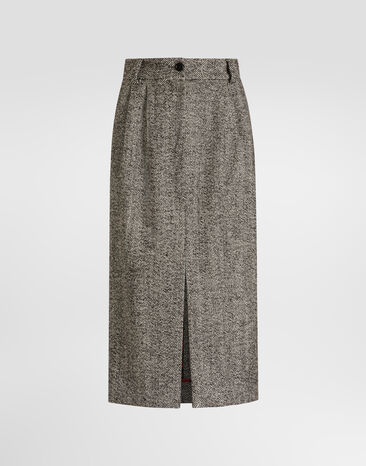 Dolce & Gabbana Wool skirt Multicolor F4DF6TFCZAT