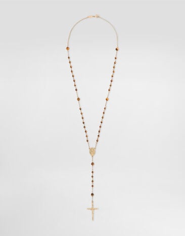Dolce & Gabbana Rosary necklace stones Gold WNR5S1W1111