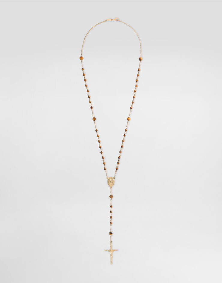 Dolce & Gabbana Rosary necklace stones Gold WNR5S1W1111