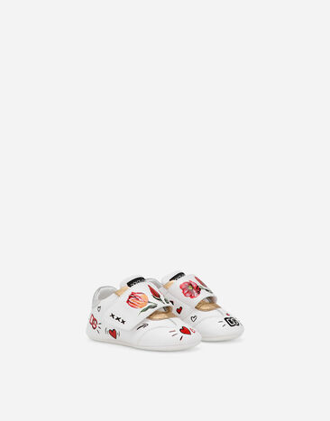 Dolce & Gabbana Printed lambskin low-top sneakers Multicolor DK0109AK477