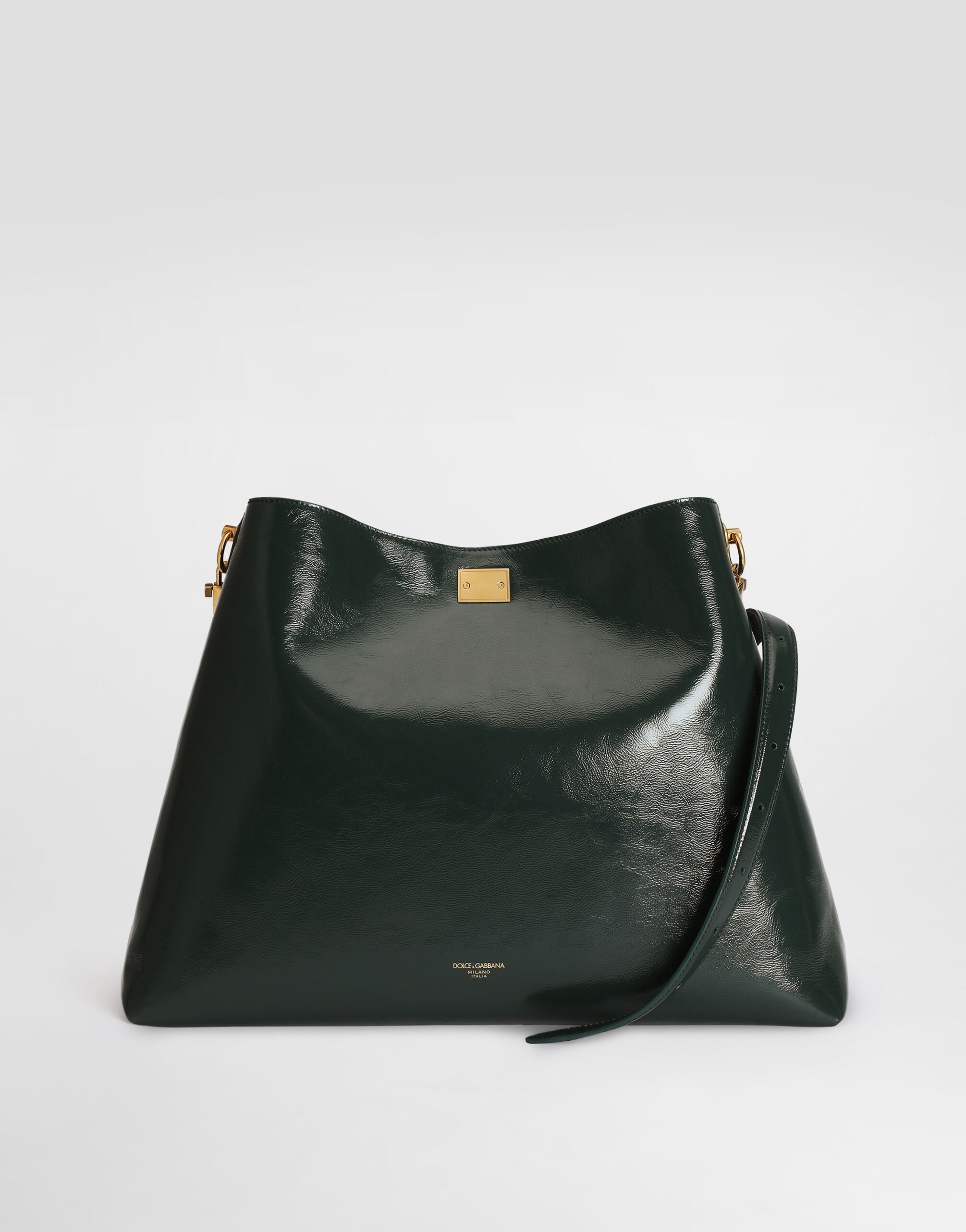 Large Vittoria calfskin shoulder bag in Green for Women