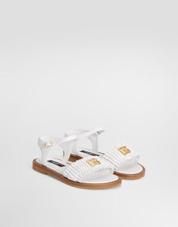 Dolce & Gabbana Sandalias en piel napa Blanco D11372A1850