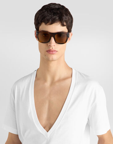 Dolce & Gabbana T-shirt en jersey Blanc G8QD3TFU7EQ
