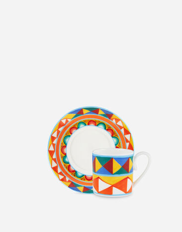 Dolce & Gabbana Fine Porcelain Espresso Set Multicolor TC0100TCA88