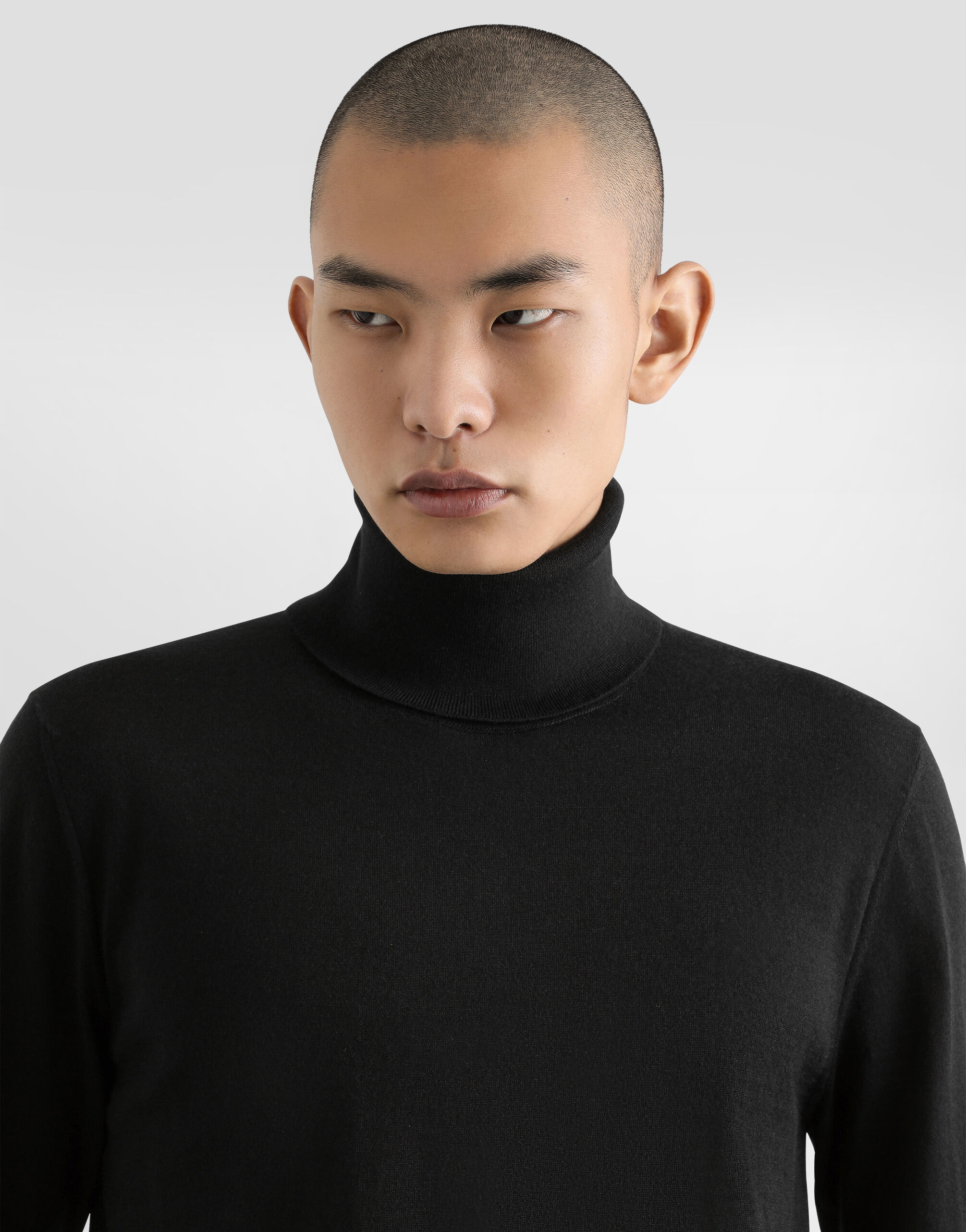 Cashmere turtle-neck sweater in BLACK for Men | Dolce&Gabbana®