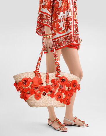 Dolce & Gabbana Coffa Capri bag with embroidery Multicolor BB7831A0842