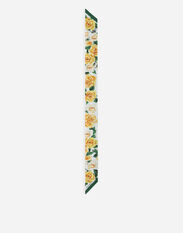 Dolce & Gabbana Bandeau en sergé à imprimé roses jaunes Imprimé FN090RGDAWX