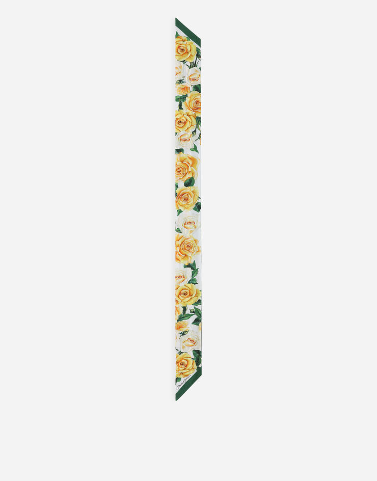 Dolce & Gabbana Bandana de sarga con estampado de rosas amarillas Estampado FS215AGDB4P