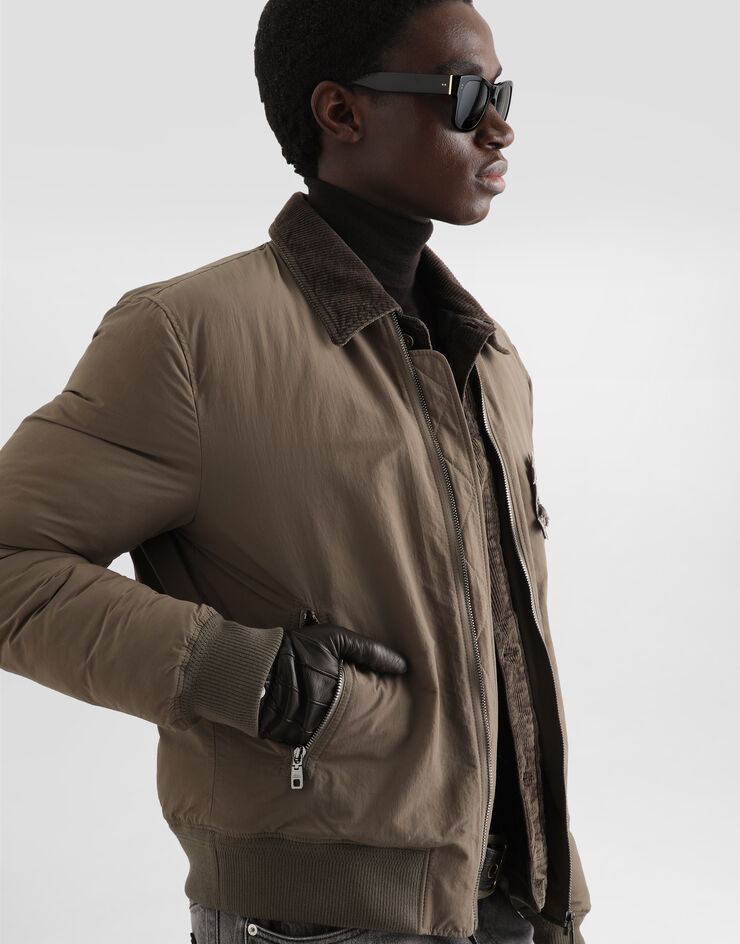 Dolce & Gabbana Padded canvas bomber jacket Dolce & Gabbana Padded canvas bomber jacket Multicolor G9CLUTFUS51