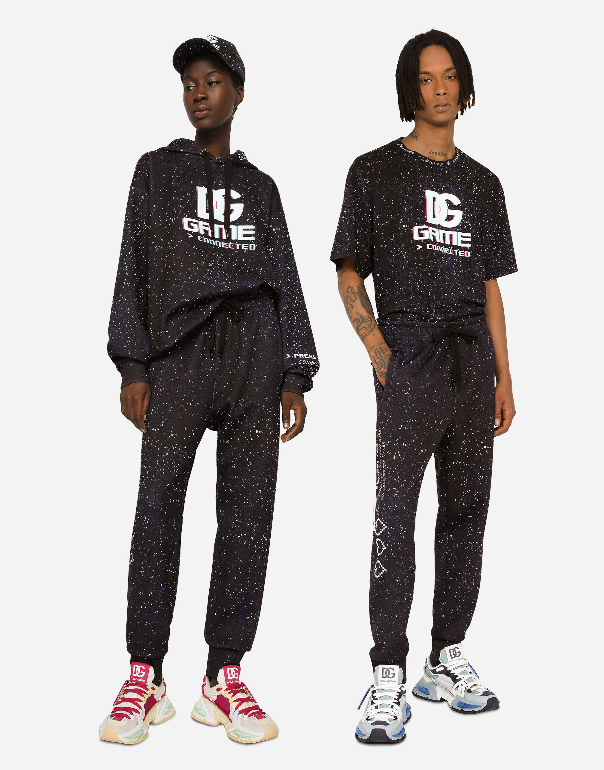 Jogging pants with DG Game print in Multicolor for Men