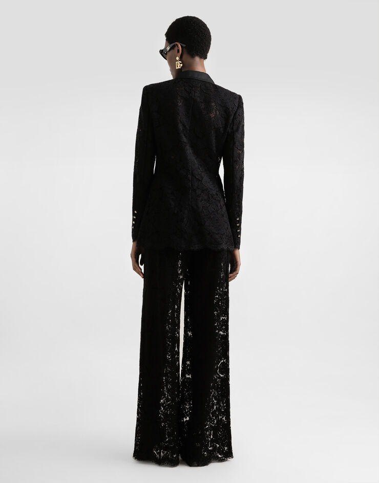 Dolce & Gabbana Cordonetto lace trousers Black FTCPTTHLM7L