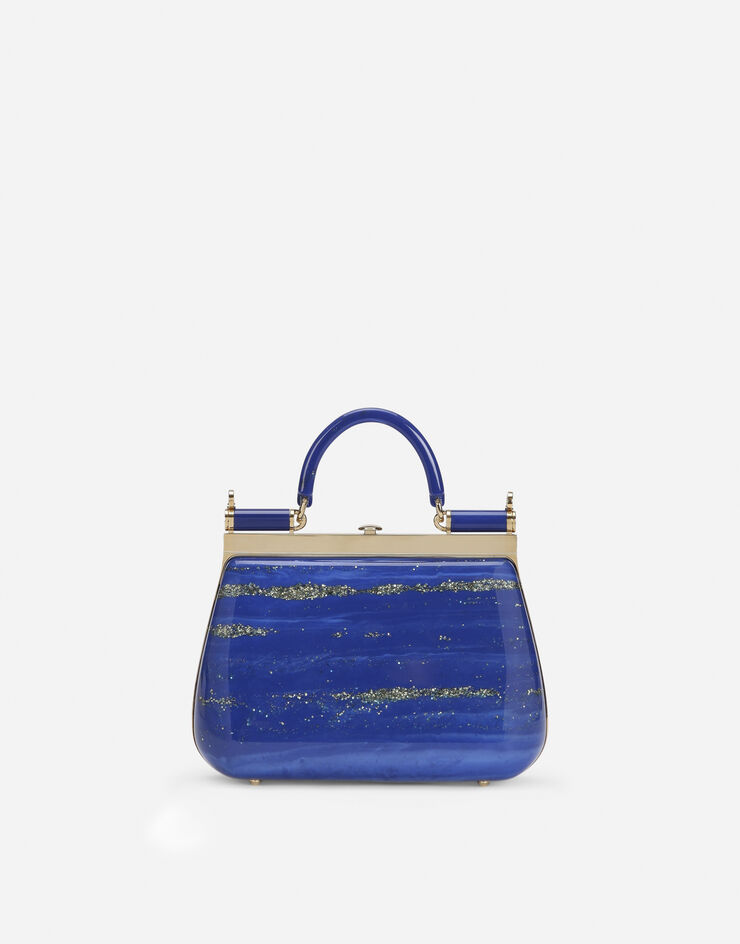 Dolce & Gabbana SICILY BOX 复合玻璃手袋 蓝 BB6680AO593