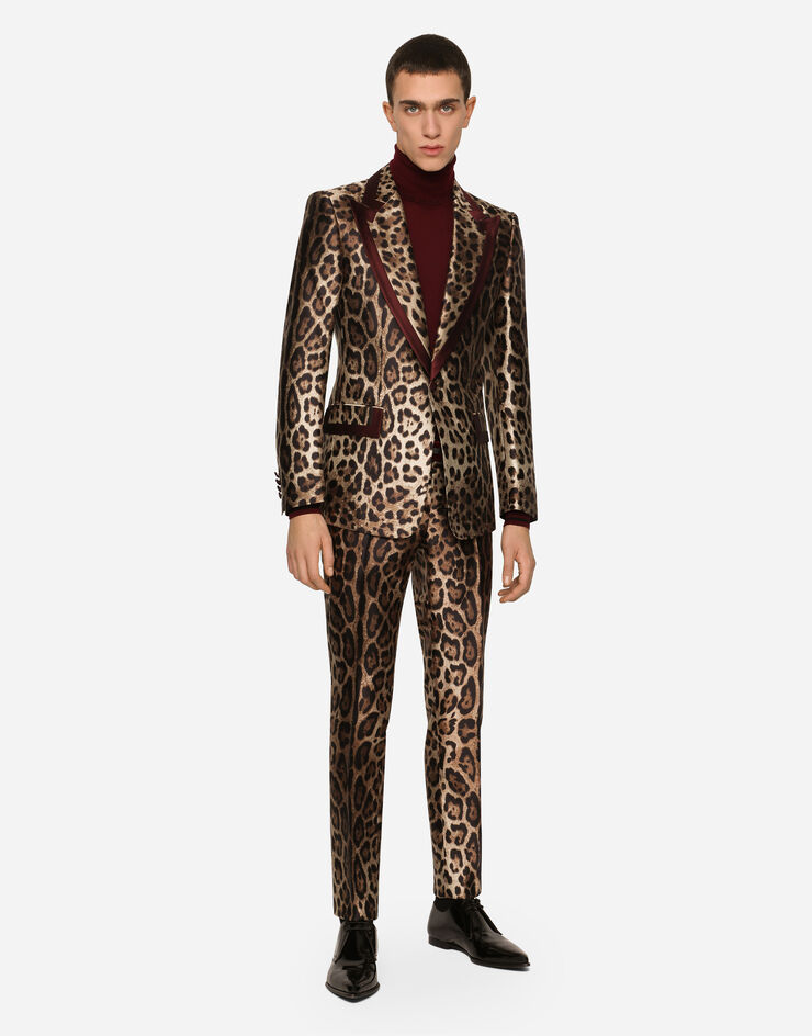 Men's Leopard Tiger Print Suit Jacket