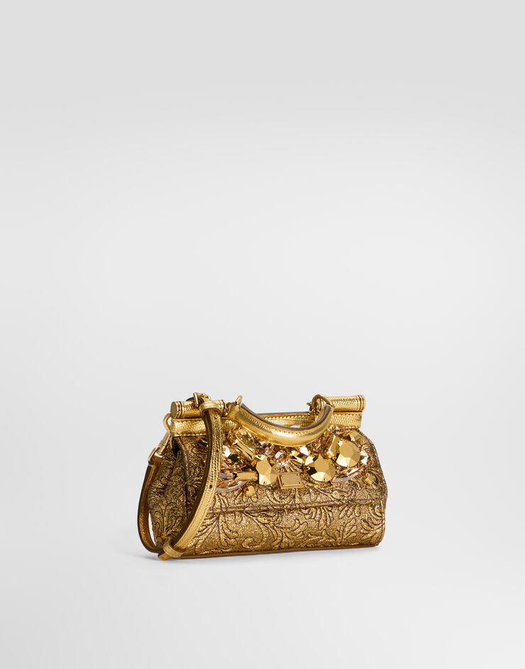 Dolce & Gabbana Mini Sicily handbag in brocade Dolce & Gabbana Mini Sicily handbag in brocade Gold BB7116B0849