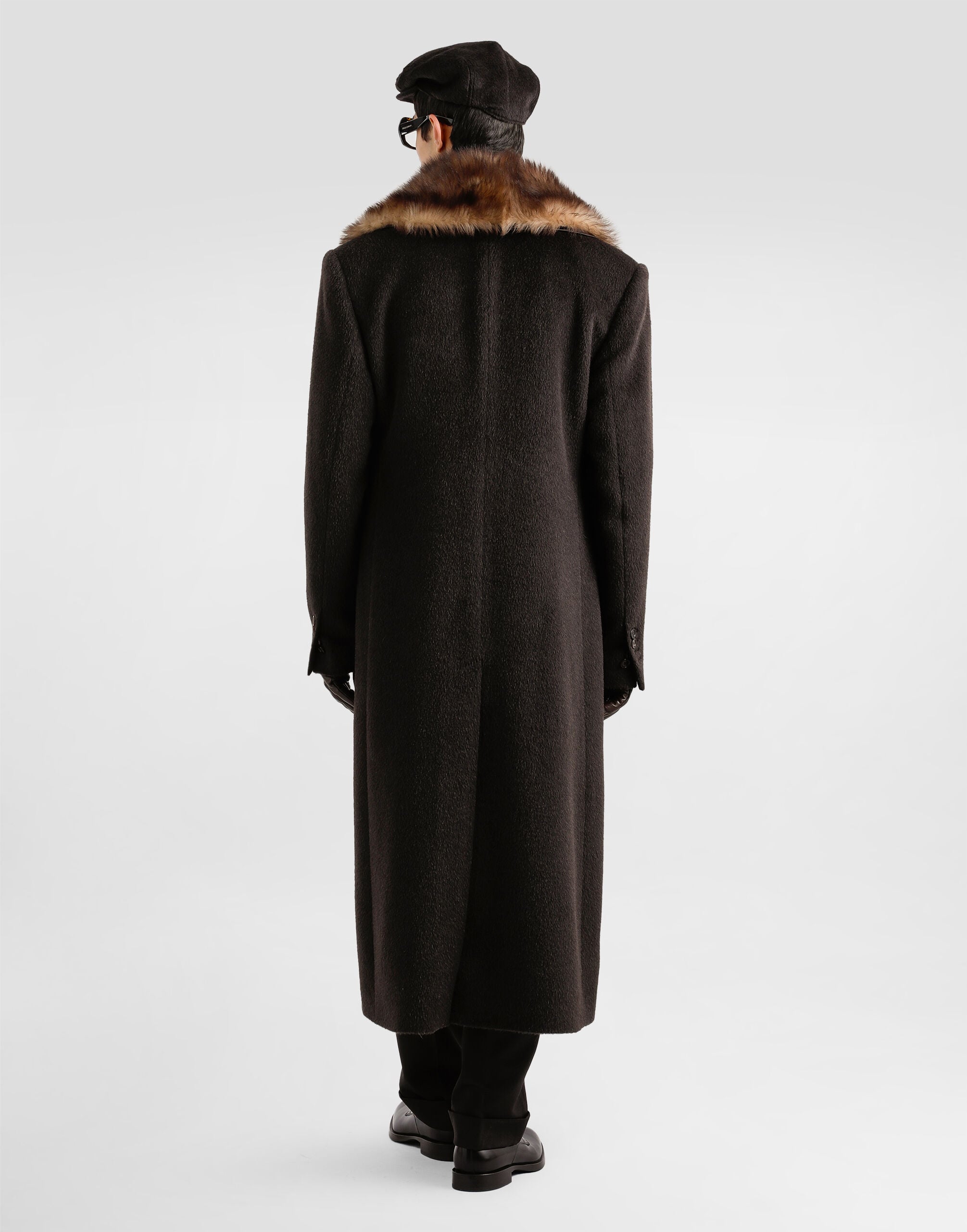 Wool and cashmere pullover in Brown for Men | Dolce&Gabbana® US