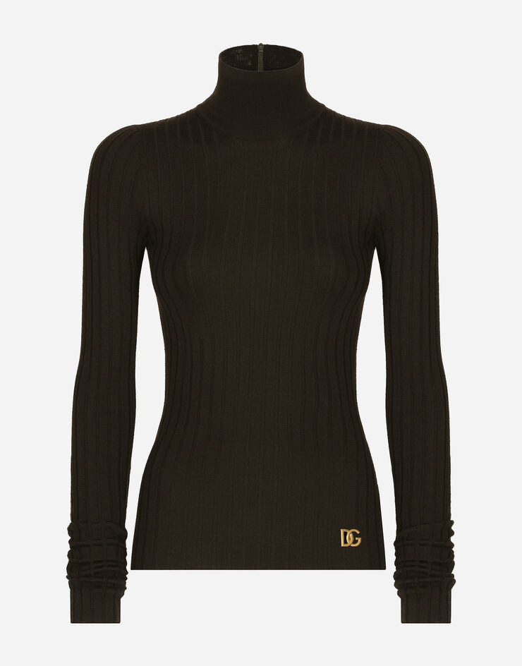 Cashmere turtleneck sweater in Brown for Women Dolce&Gabbana®