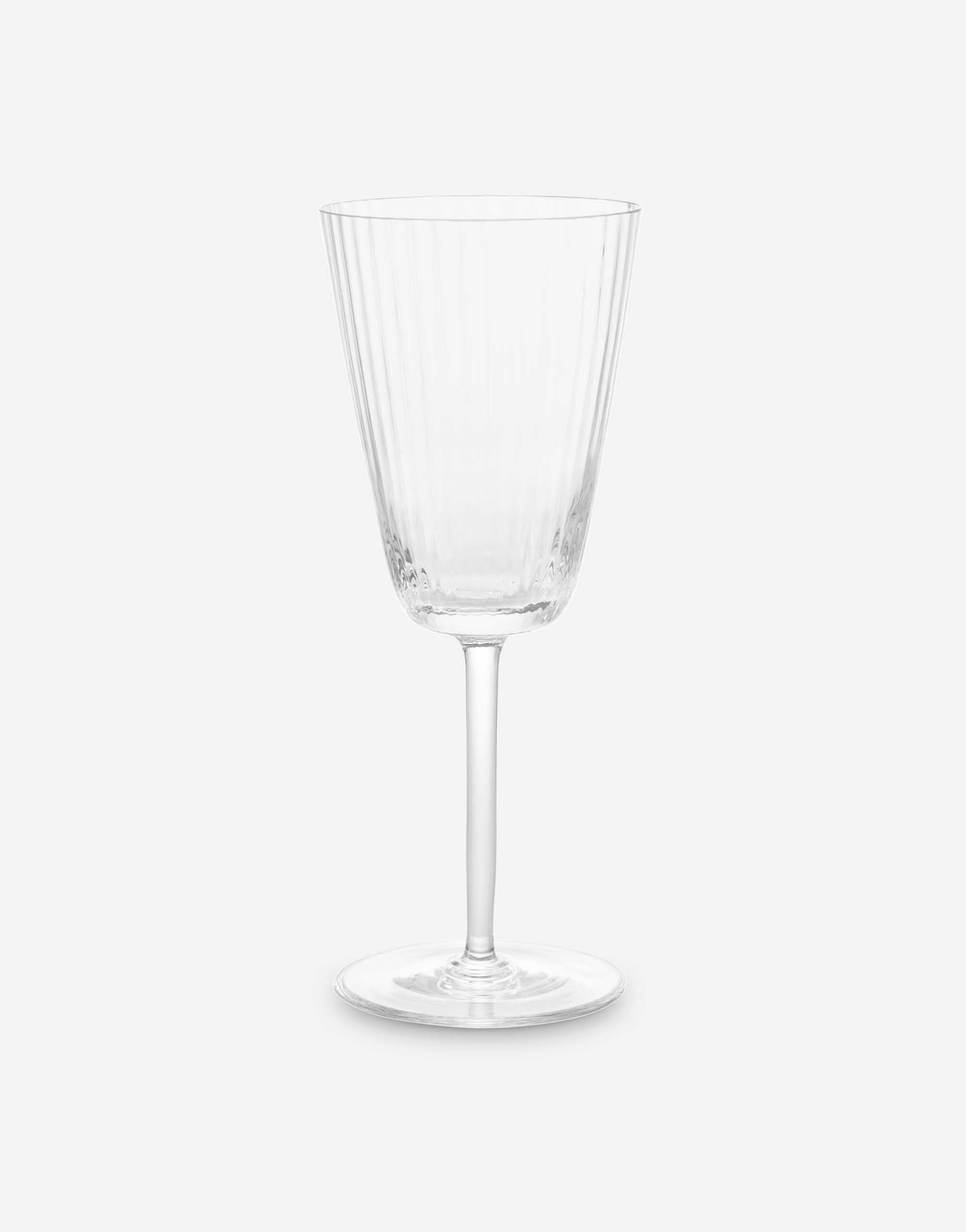 Dolce & Gabbana Hand-Blown Murano White Wine Glass Multicolor TCB004TCA34