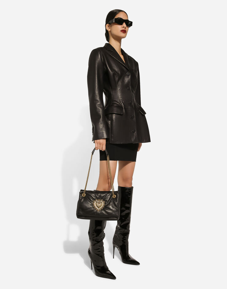 Dolce & Gabbana Calfskin Turlington jacket Black F29XYLHULUR