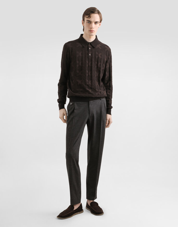 Dolce & Gabbana Pantalón en punto de lana Gris GV4EETHU7VA