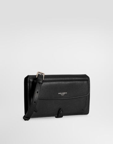 Dolce & Gabbana Calfskin crossbody minibag Black BM2766A3T05