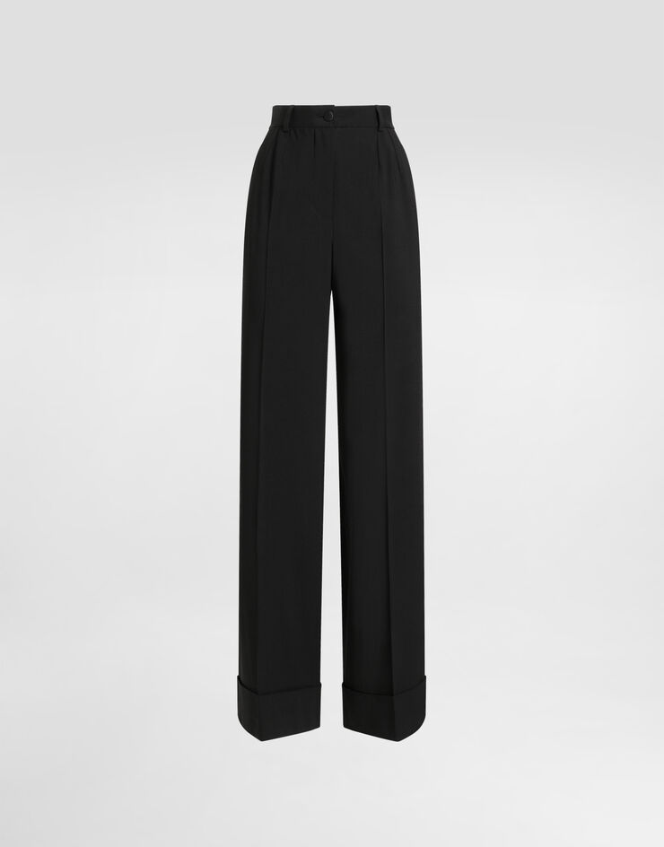 Dolce & Gabbana 双弹羊毛长裤 黑 FTBM0TGDC7Q